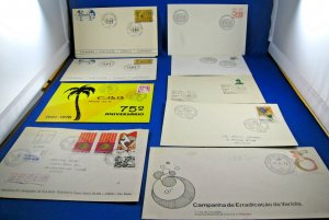 BRAZIL - 1971-1996 - LOT OF 9 FDC     (c7)