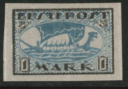 Estonia Scott 34 MH* from 1919-1920 set Viking Ship