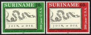 Suriname Sc #458-459 MNH