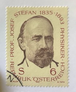 Austria 1985 Scott 1307 used - 6s,  Prof. Josef Stefan