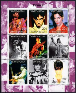 Kyrgyzstan 2000  PRINCE American Singer Sheetlet (9) MNH