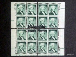 #1031 Washington Matched Set of 4 Plate Blocks 26064 F-VF NH