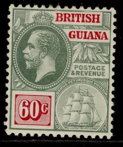 BRITISH GUIANA GV SG267, 60c green & rosine, M MINT. Cat £17.