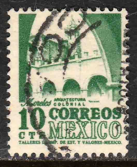 MEXICO 944, 10cents 1950 Definitive 3rd Printing wmk 350. USED. F-VF. (1427)