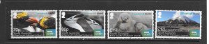 SOUTH GEORGIA #560-63  MARINE LIFE  MNH