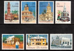 AUSTRALIA 1982 Historic Post Offices; Scott 832-38, SG 849-55; MNH