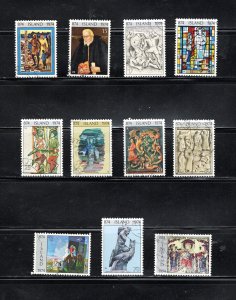 Iceland 1974 Sc#461-471 1100th Anniversary of Icelandic Settlement Used