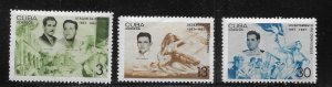 Cuba 1207-1209 National Events of 1957 set MNH