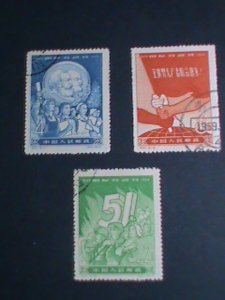 ​CHINA STAMP-1959 SC#413-5 INTERNATIONAL LABOR DAY-CTO STAMP-VF BEST QUALITY,