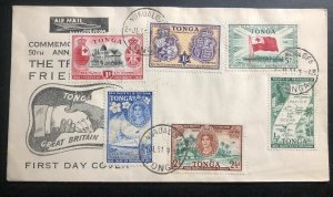 1967 Nukualofa Tonga Toga first Day Cover FDC Great Britain Friendship