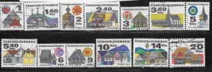 Czechoslovakia #1733-1741A  Complete set  (CTO) CV $3.35