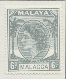 1954 British Protectorate MALACCA 6c MH* Stamp A29P12F31881-