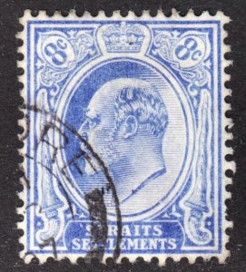 Malaya Straits Settlements Scott 134 wtmk multi CA F+ used.