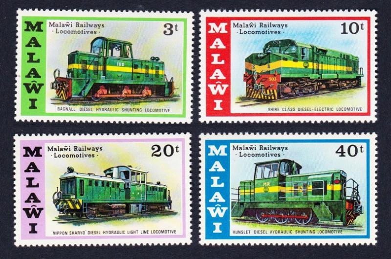 Malawi Locomotives 4v SG#530-533 SC#289-292