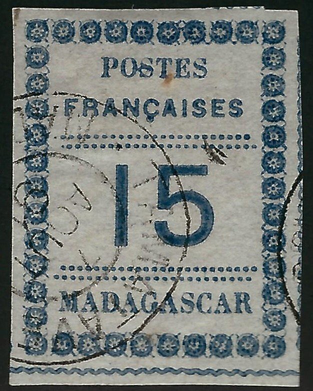 Madagascar SC#10 Used VF hr SCV$32.50..Worth a close look!!