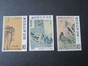 Korea 1970 Sc 721-23 MNH