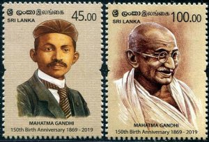 HERRICKSTAMP NEW ISSUES SRI LANKA Gandhi