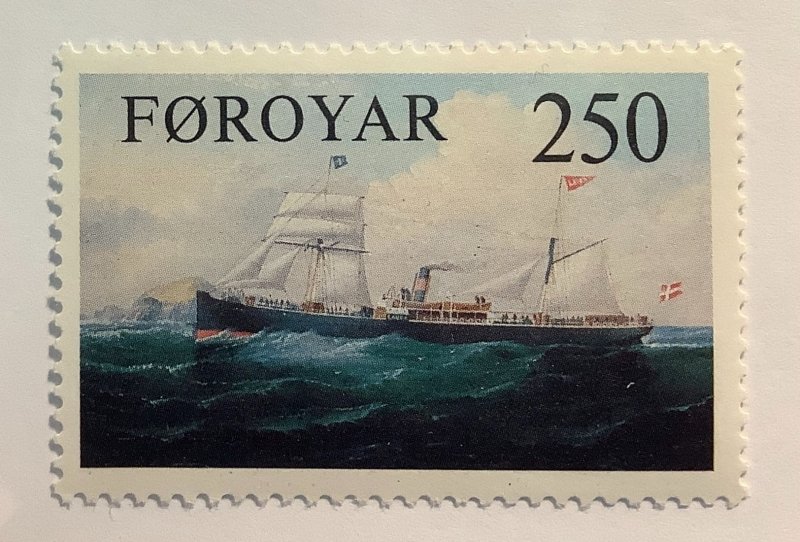 Faroe Islands 1983 Scott 91  MNH - 250o,  Steamship   Laura
