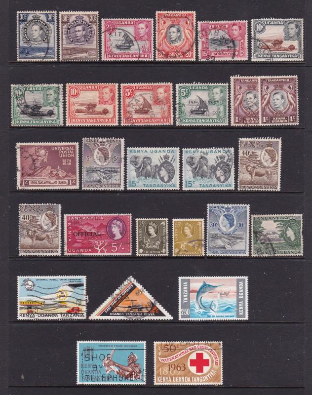 Kenya Uganda Tang.a small lot KGVI & QEII