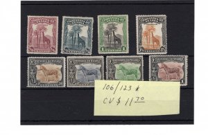 Nyassa #106/123 MNH - Stamp - CAT VALUE $11.70