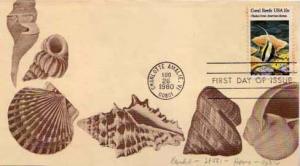 United States, First Day Cover, Marine Life