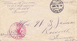 United States A.E.F. World War I Soldier's Free Mail 1919 Third Army, A.P.O. ...