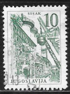 Yugoslavia 513: 10d Ironworks in Sisak, used, VF