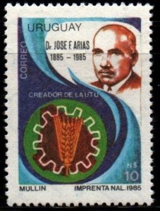 1987 Uruguay Dr Jose F Arias University of Crafts politician doctor #1233 ** MNH