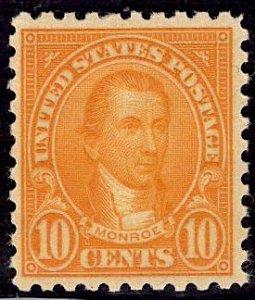 US Stamp #591 10c Monroe MINT NH SCV $85