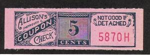 5 cent - Allison's Check Coupon 