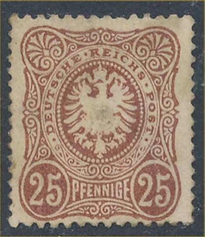 GERMANY #33 MINT FINE REGUMMEDWITH RED OWNERS MARK ON BACK, CREASED CORNER PERF,