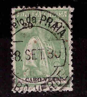 Cape Verde Scott 183H Used Ceres stamp