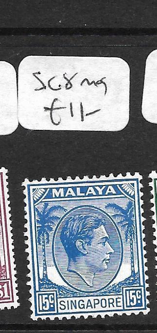 SINGAPORE (PP1101B) KGVI 15C SG 8  MOG