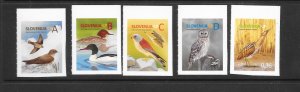 BIRDS - SLOVENIA #1043-7  MNH