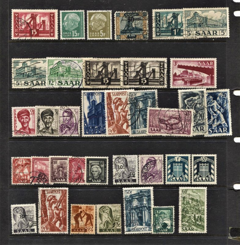 STAMP STATION PERTH Saar #35 Used  - Unchecked