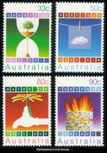 Australia Scott 954-957 Mint never hinged.