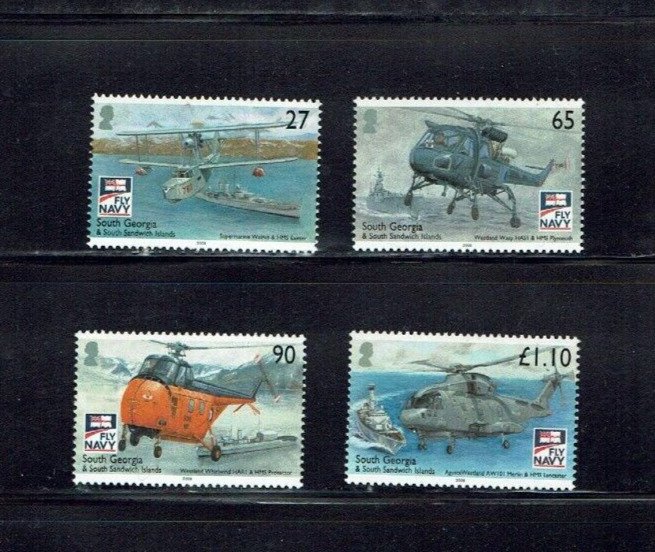 South Georgia: 2009 Centenary of Naval; Aviation, MNH set