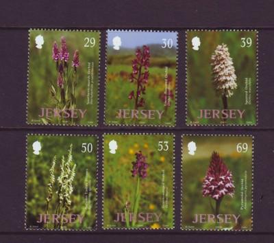 Jersey Sc 1078-83 2003 Wild Orchids stamp set mint NH