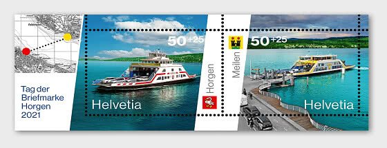 Stamps Switzerland 2021 - Stamp Day 2021 - Horgen - Miniature Sheet.