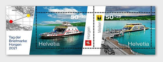 2021 Switzerland  Stamp Day - Ferries SS (Scott B816) MNH