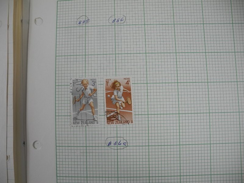 NEW ZEALAND, assortment of Stamps hinged on pages