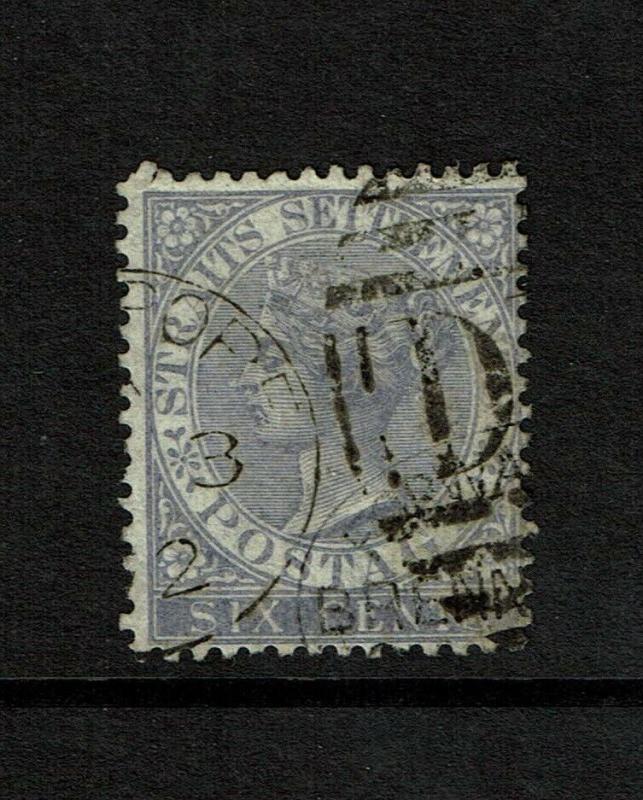 Straits Settlements SG# 13a, Used, D 14 cancel - S7481