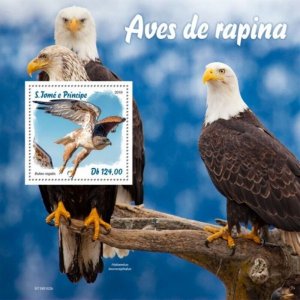 St Thomas - 2019 Birds of Prey - Stamp Souvenir Sheet - ST190102b