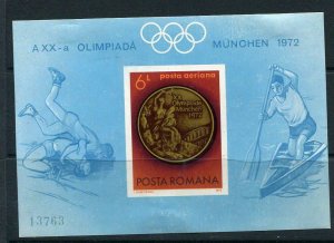 Romania 1972 Souvenir Sheet Mi Block 101 Imperf.MH Olympic Games Cv 85 euro 2768