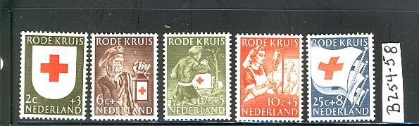 NETHERLANDS 1953 RED CROSS #B254 - B258 MNH