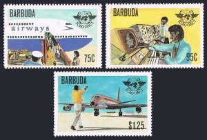 Barbuda 391-393, MNH. Michel 447-449. ICAO, 30th Ann. 1979.