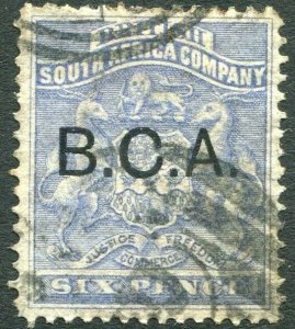 BRITISH CENTRAL AFRICA-1891-95 6d Ultramarine Sg 4 GOOD USED V35973