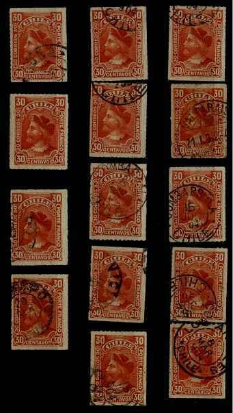 Chile 44, 14 used/mint values