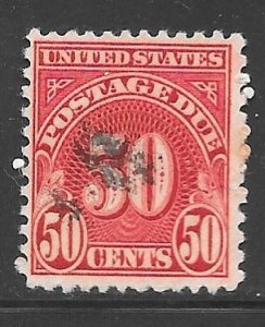 USA J86: 50c Numeral, single, used, F-VF