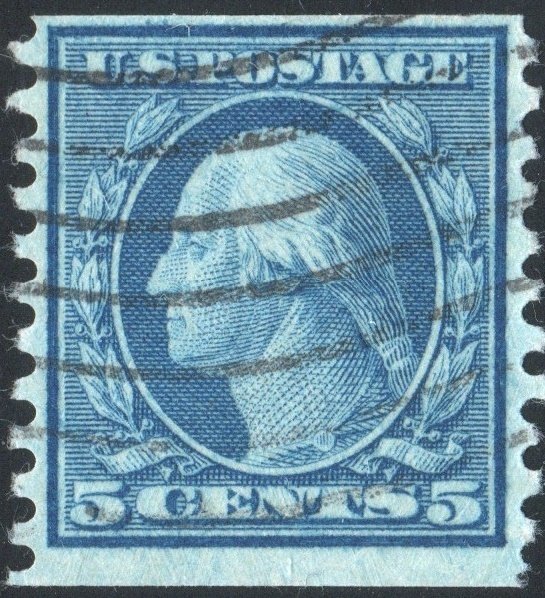 SC#496 5¢ Washington Coil Single (1919) Used